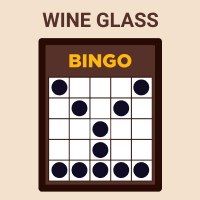 Online Bingo - wine glass