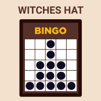 Online Bingo - Witches hat