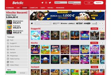 Betclic casino giochi