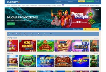 Eurobet.it – pagina principale
