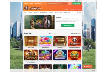 LeoVegas Casino - pagina principale