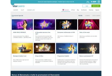 Starcasino – promozioni