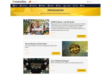 Starvegas – promozioni