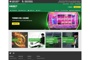Unibet – pagina principale