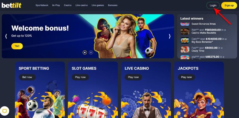 Bitcoin: prelevare i fondi dal casinò - Passaggio 1